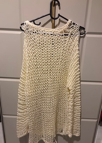 Gerçek El örgüsüdür
Bohem Stil Örgü Kadın Krem Kazak - Görsel 2