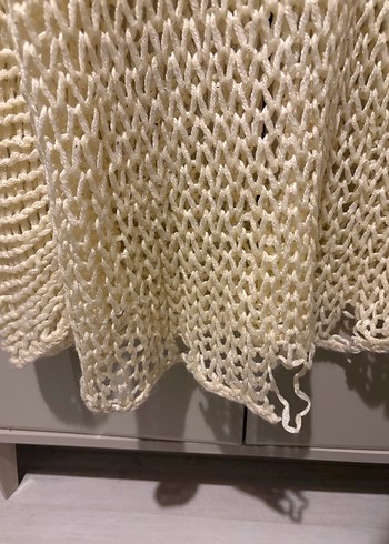 Gerçek El örgüsüdür
Bohem Stil Örgü Kadın Krem Kazak - Görsel 3