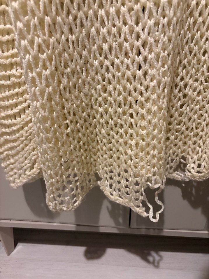 Gerçek El örgüsüdür
Bohem Stil Örgü Kadın Krem Kazak - Görsel 3