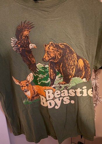 Kadın Baskılı Vintage Yeşil Tişört - Görsel 2