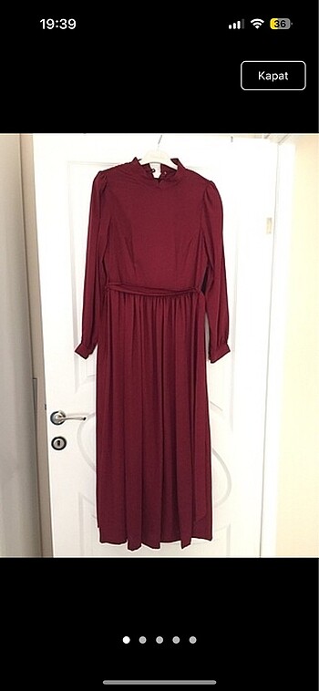 Bordo elbise