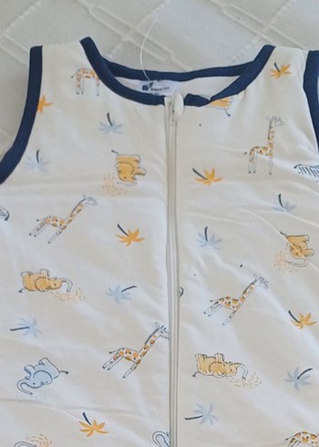 Beyaz Desenli Bebek Uyku Tulumu - Görsel 2