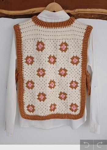 Nakışlı Bohem Örgü Süveter - Görsel 2