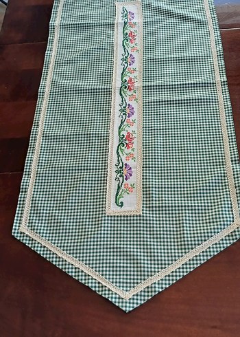 Kanavice isleme runner 52x110cm Etuval linen kumas - Görsel 2