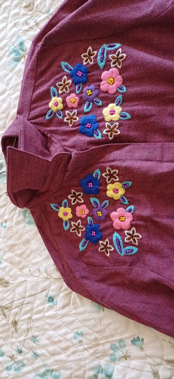 Bohem Kadın Gömlek Polo Garage marka yünlü kislik gomlek - Görsel 4