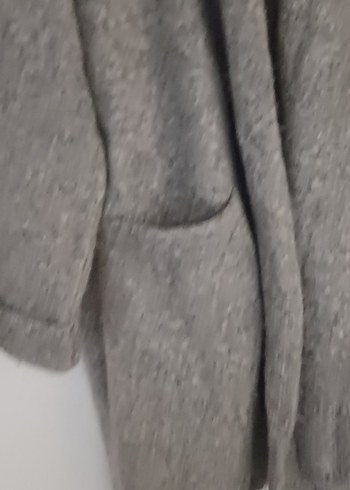 Iki ürün birarada Midi Boy Kadın Kemerli Ceket ve Yun ceket - Görsel 6