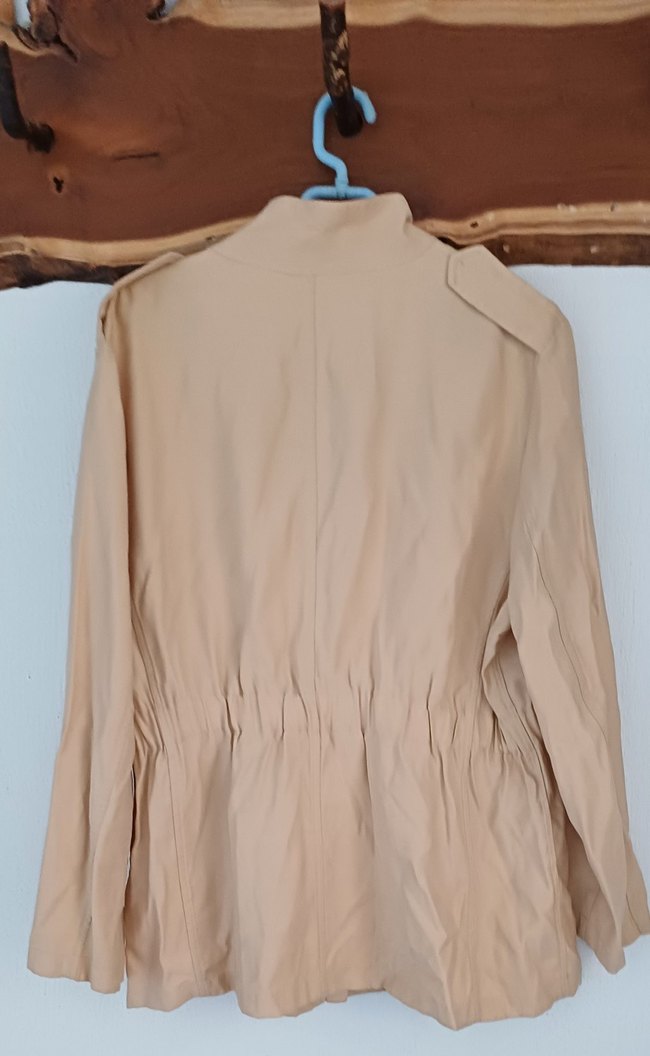 Iki ürün birarada Midi Boy Kadın Kemerli Ceket ve Yun ceket - Görsel 4