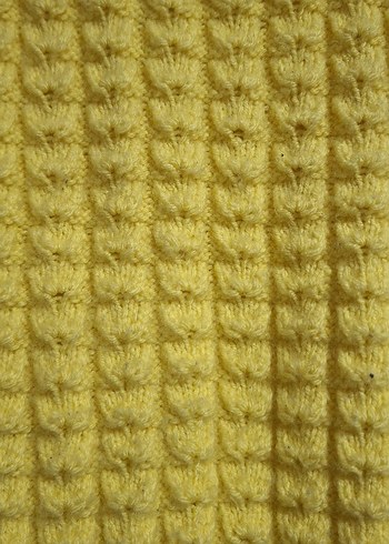 Kız  veya Erkrk Çocuk Sarı V Yaka Örgü Süveter - Görsel 3