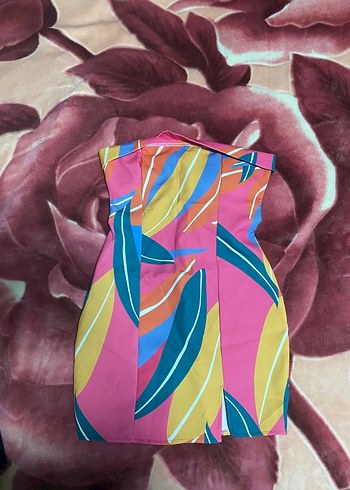 Renkli Drapeli Mini straplez - Görsel 3