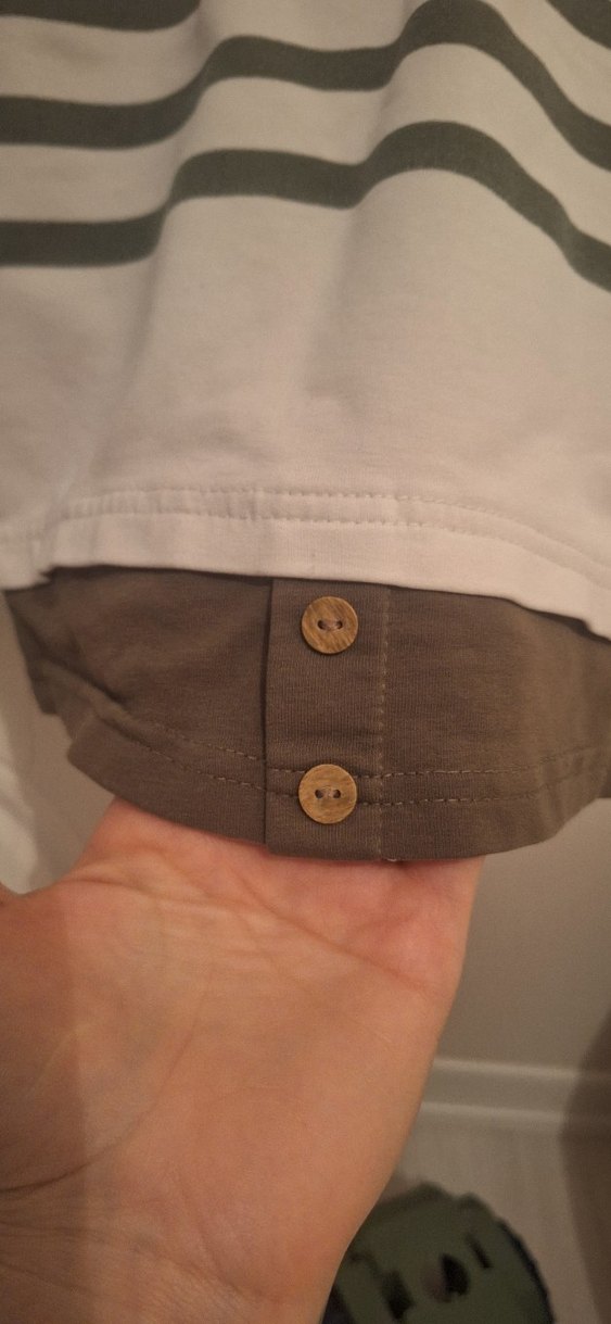 Düğmeli Kahverengi Erkek Çocuk Sweatshirt Takım - Görsel 2