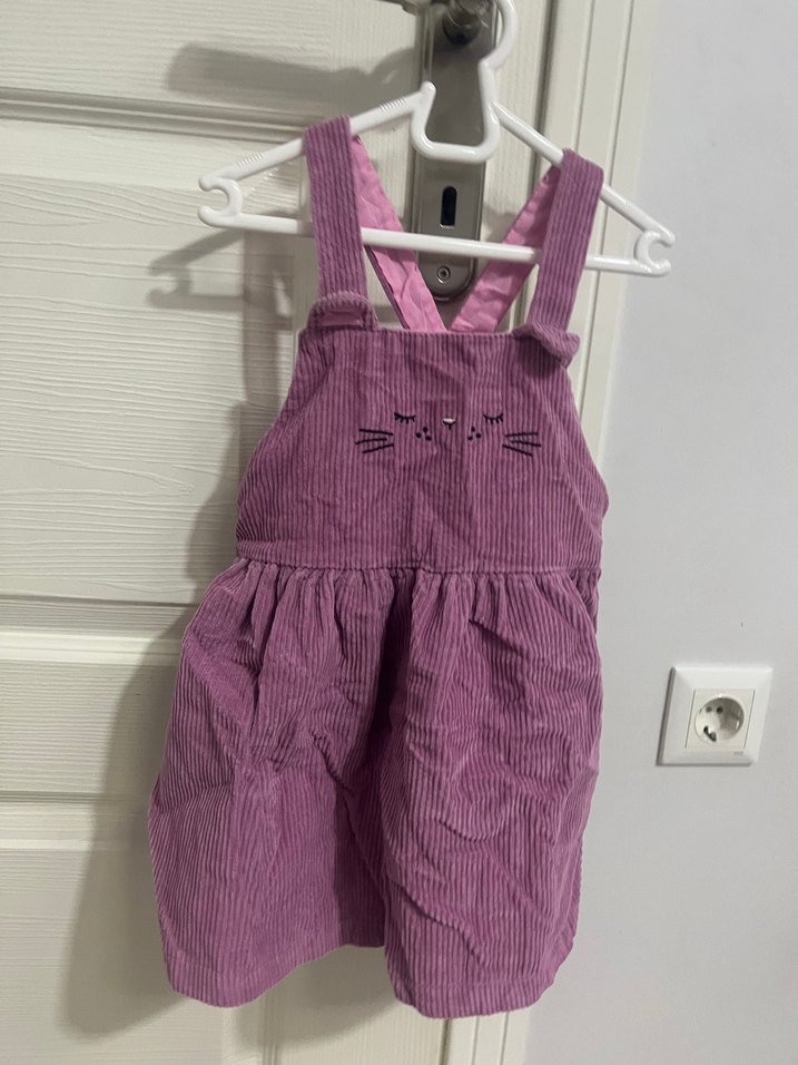 Pembe Askılı Kız Çocuk Elbise - Görsel 2