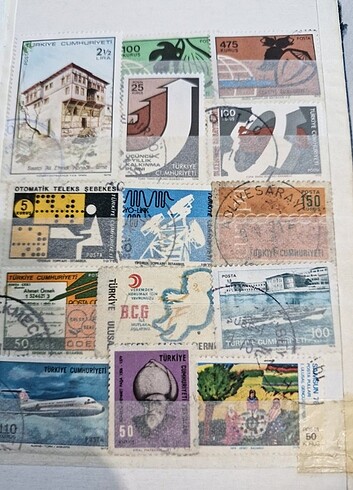 50 yıllık pul koleksiyonu  - Görsel 12