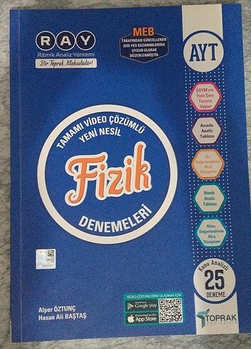 Toprak yayınları ayt fizik
