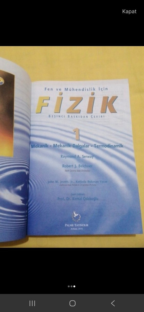 Fen ve Mühendislik İçin Fizik 1 - Serway Beichner - Görsel 3