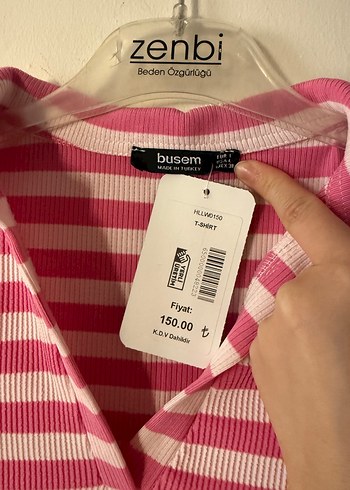 Diğer Pembe Çizgili Polo Tişört