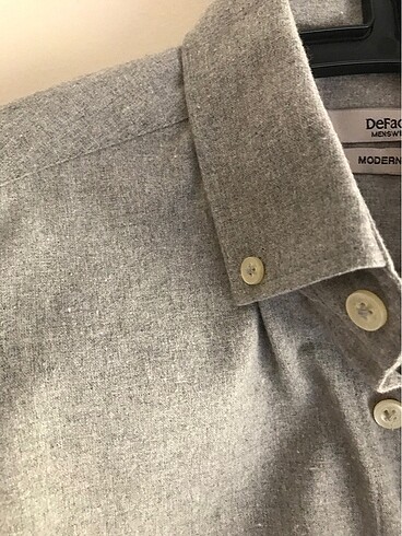 m Beden gri Renk Modern Fit kışlık gömlek