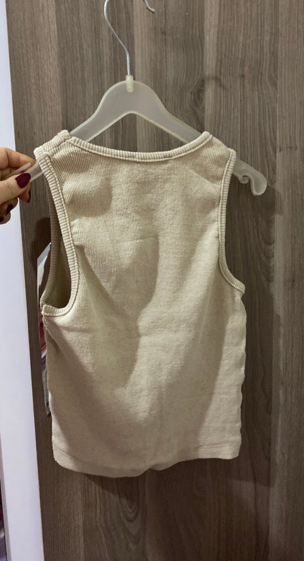 Bej Atlet crop - Görsel 2