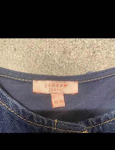 Kız çocuk kot elbise 10-11 yaş - Görsel 3