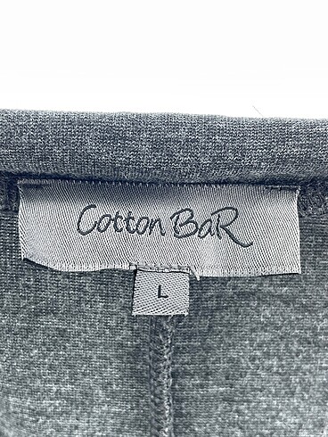 l Beden gri Renk Cotton Bar Kısa Elbise %70 İndirimli.