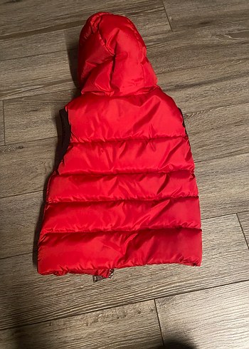 Koyu Kırmızı Fermuarlı Erkek Çocuk Yelek - Görsel 2