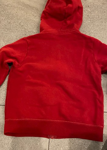 Kapüşonlu Kırmızı Erkek Çocuk Sweatshirt 4-5 yaş - Görsel 5