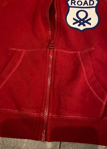 Kapüşonlu Kırmızı Erkek Çocuk Sweatshirt 4-5 yaş - Görsel 4