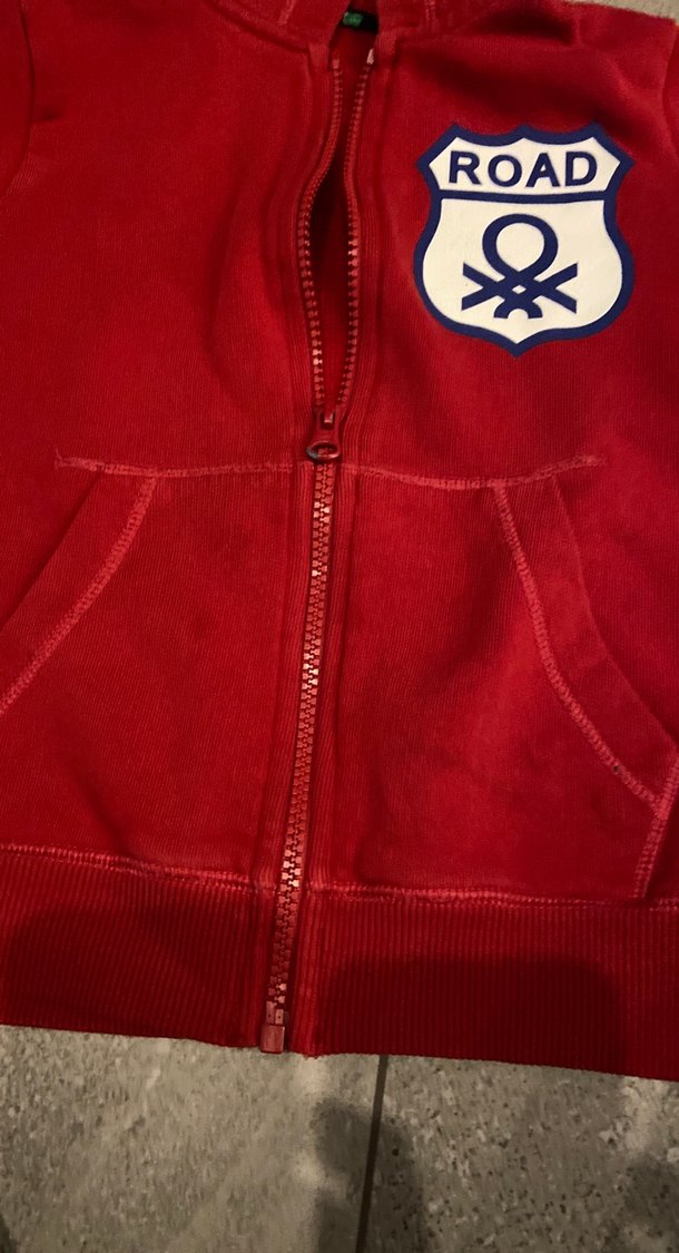 Kapüşonlu Kırmızı Erkek Çocuk Sweatshirt 4-5 yaş - Görsel 4