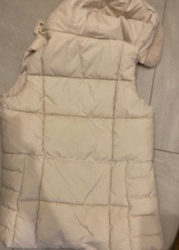 Ekru Kürklü Midi çocuk-genç kız Yelek, içi polar - Görsel 4