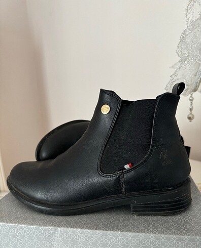 U.S Polo Assn. Polo siyah mevsimlik bot