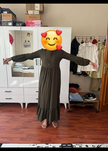 38 Beden Uzun sorunsuz Elbise
