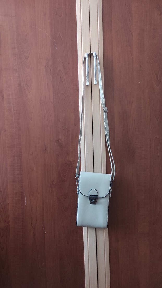 Bej Deri Kadın Omuz Çantası - Görsel 2