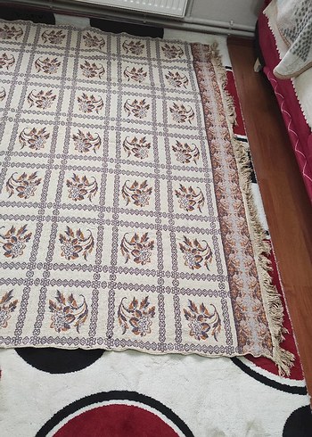 Bordo Çiçek Desenli Klasik battaniye - Görsel 5