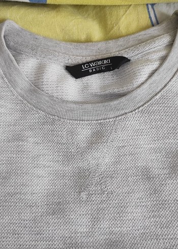 Gri bisiklet Yaka Uzun Kollu Sweatshirt - Görsel 2