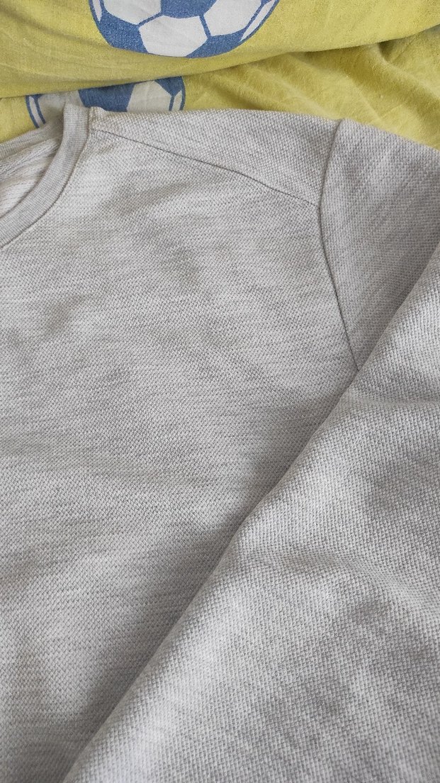 Gri bisiklet Yaka Uzun Kollu Sweatshirt - Görsel 4