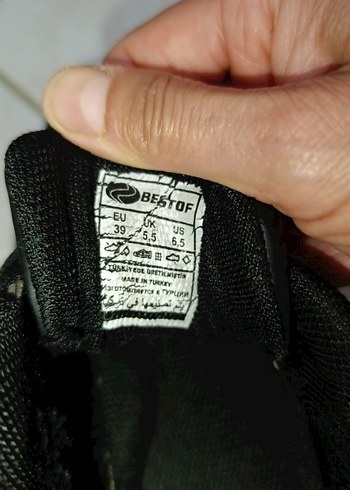 Siyah Spor Ayakkabı Bağcıklı - Görsel 7