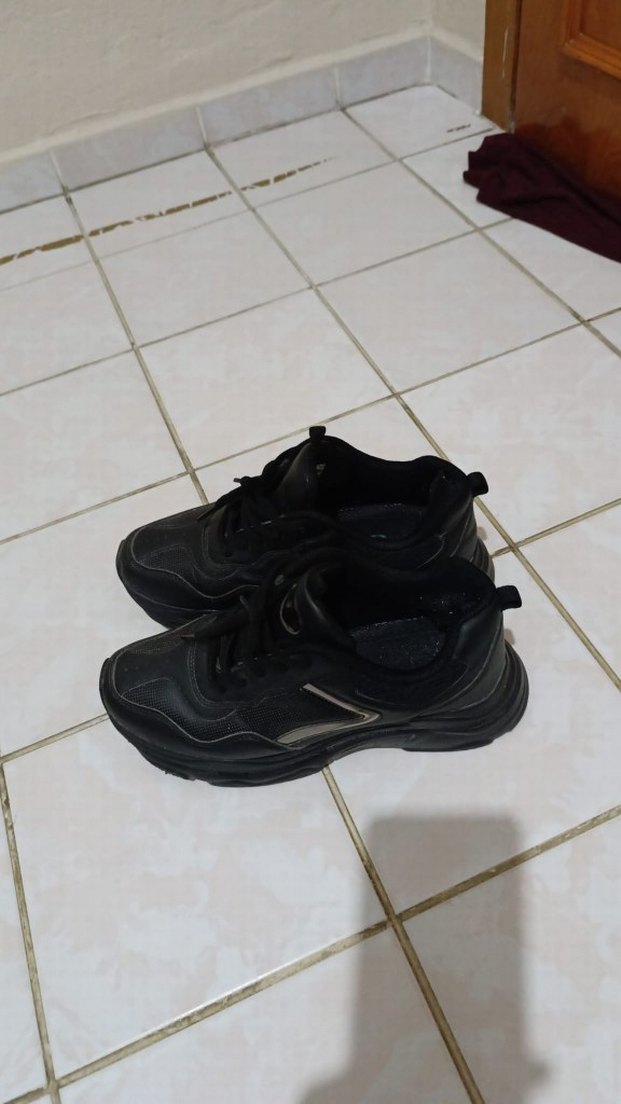 Siyah Spor Ayakkabı Bağcıklı - Görsel 4