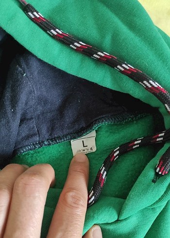 Yeşil Kapüşonlu Fermuarlı Sweatshirt - Görsel 6