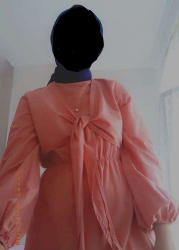 42 Beden pembe Renk Pudra Renk Uzun Bohem Salaş Elbise