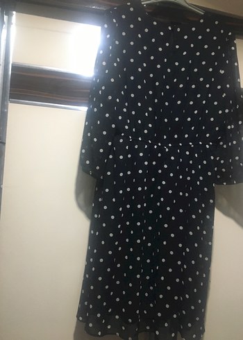 Puantiye Desenli Piliseli Midi Hamile Eteği - Görsel 3