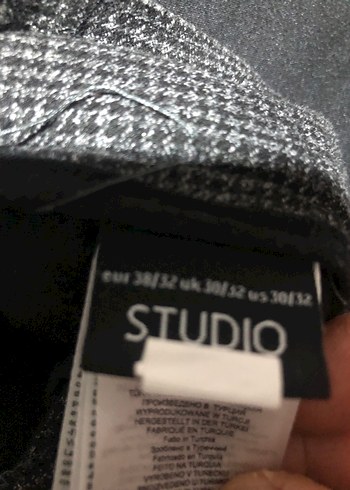 Gri Erkek Ofis Pantolonu, Kemer Detaylı - Görsel 6