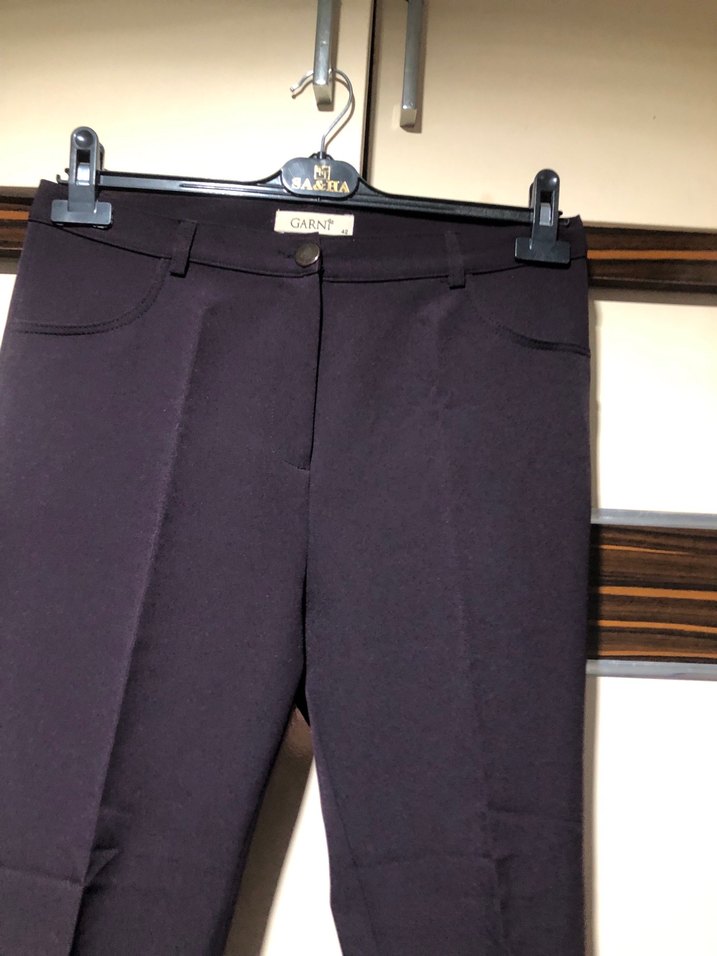 Lacivert Kadın Kumaş Pantolon - Görsel 2