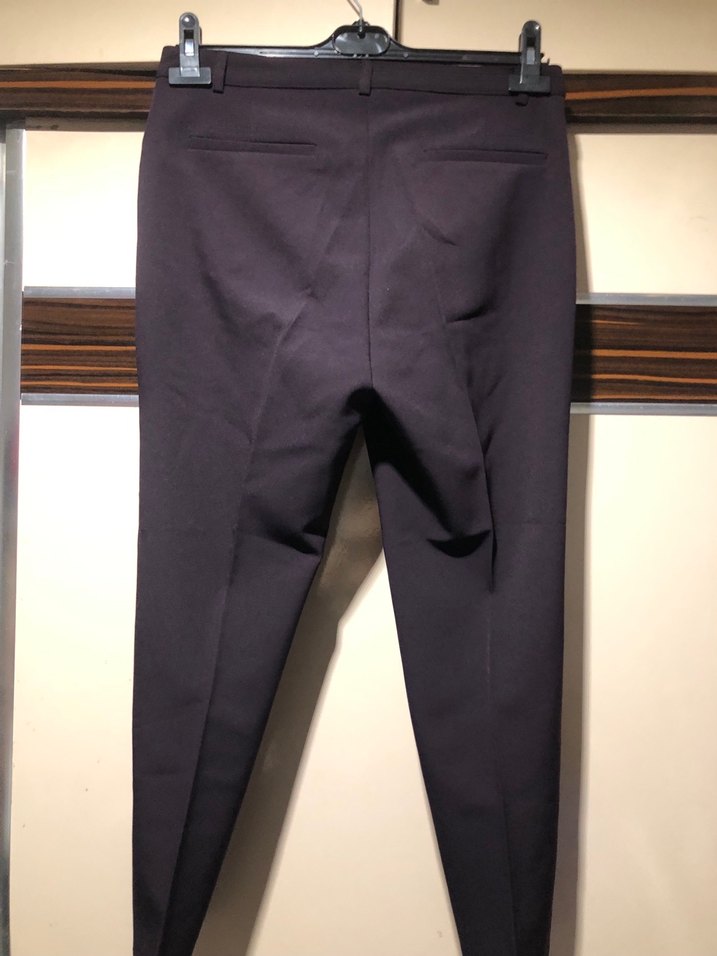 Lacivert Kadın Kumaş Pantolon - Görsel 3