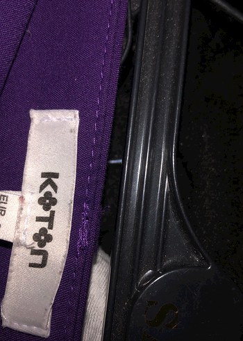 Mor Pilili Kadın Kumaş Pantolon - Görsel 5