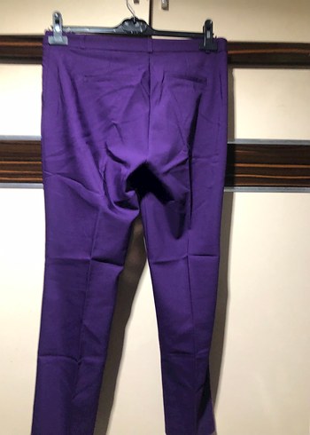 Mor Pilili Kadın Kumaş Pantolon - Görsel 3