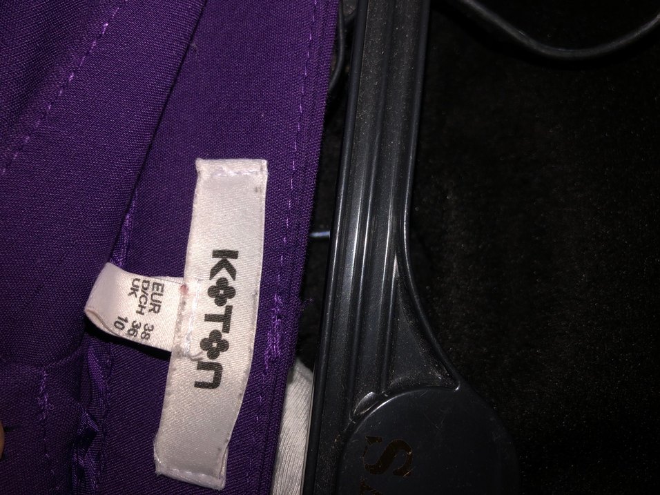 Mor Pilili Kadın Kumaş Pantolon - Görsel 5