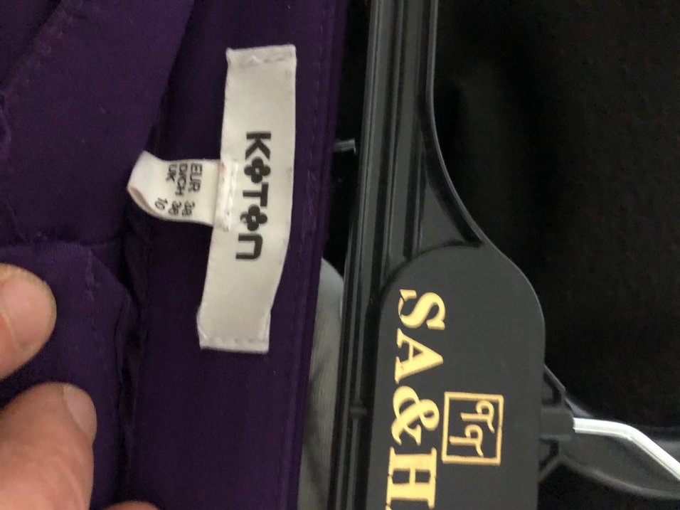 Mor Pilili Kadın Kumaş Pantolon - Görsel 4