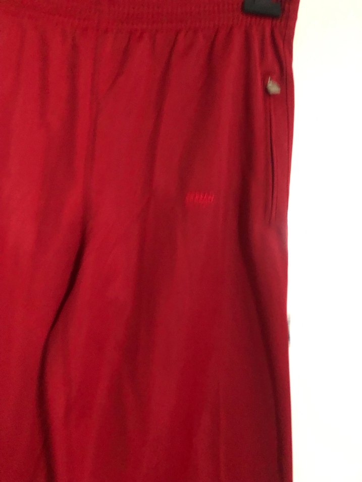 Kadın Kırmızı Düğmeli Rahat Eşofman Altı - Görsel 2