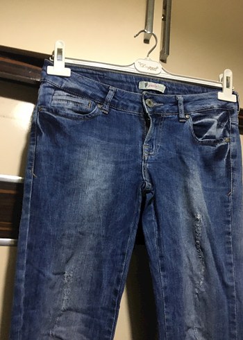 Diğer Kadın Mavi Denim Normal Boy Kot Pantolon