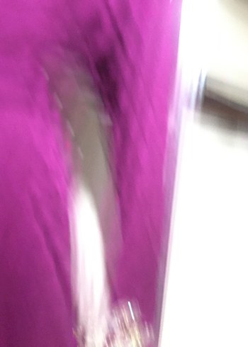 Uzun Kollu İşlemeli Mor Uzun Abiye - Görsel 6