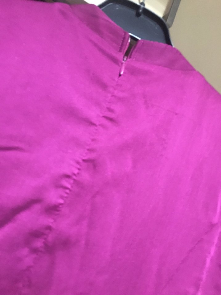 Uzun Kollu İşlemeli Mor Uzun Abiye - Görsel 5